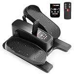 MOMODA Under Desk Elliptical Machine, 2 in 1 Electric Seated Pedal Exerciser with 12 Adjustable for Senior & Home & Office, Forward & Reverse, Manual & Auto