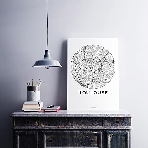 Affiche Toulouse poster original 29,7x42 cm cadeau idéal souvenirs - 2