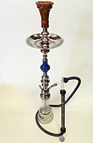 100% Authentic Km Hookah 36" Shisha Khalil Maamoon Hookah Kahramana Single Pear (Colors May Vary) #TOP2