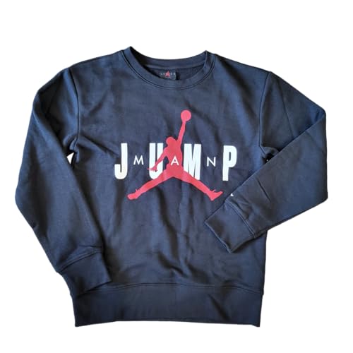 Nike AIR JORDAN JUMPMAN Big Kids Boys' Sweatshirt (Black) (US, Alpha, Medium, Regular, Black)4
