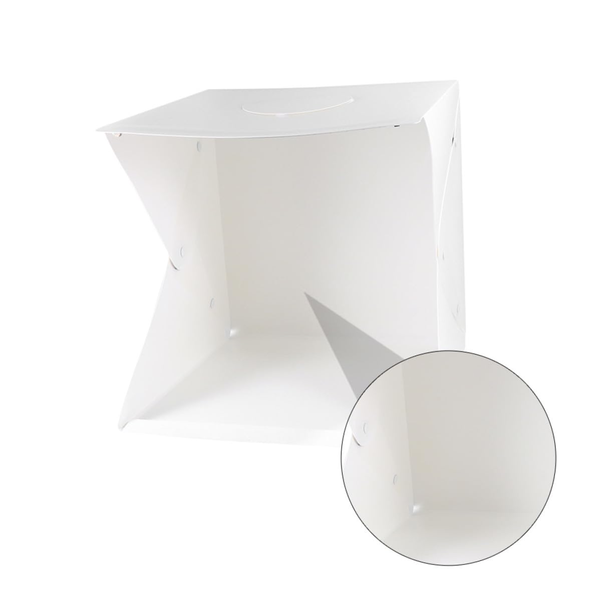 Mini Boîte Photo Portable 40cm LED Réglable, Tente D'éclairage Cube en PVC et Polyester, Fond de Photo Blanc Anti-Reflets pour Petits Produits