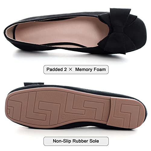 Image of Dear Time Women's Flats Shoes Bowknot Dressy Ballets Loafers Wedding Business Casual Walking Shoes