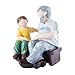Brizoria Father and Son Bench Resin Statue, Intimate Father-Son Bond Figurine, Collectible Character Sculpture Decor, Family Figure Ornament