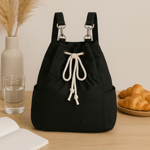 Durable Drawstring Backpack with Multiple Compartments, Lightweight and Stylish Gym & Travel Bag4