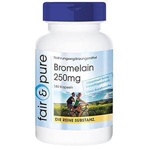 Bromelaïne 250mg (600 F.I.P.) – vegan – natuurlijk ananasenzym – zonder magnesiumstearaat – vertragende werking – 180…