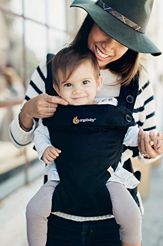 Ergobaby 360 All-Position Baby Carrier With Lumbar Support (12-45 Pounds), Pure Black, Premium Cotton #TOP4