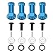 Dilwe RC Coche Adaptador de Extensión de Cubo Hexagonal, 4 Pcs Adaptador de Extensión de Cubo de Rueda de Metal Accesorios para WLtoys A959 A949 A969 1/18 RC Camión(Azul)