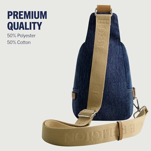 Image of True Religion Women's Sling Bag, Small Travel Backpack with Adjustable Shoulder Crossbody Strap