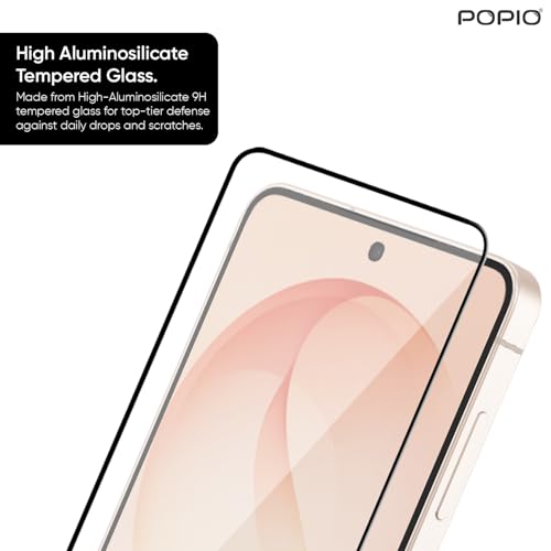 Image of POPIO Military-Grade Gorilla Tempered Glass For Samsung Galaxy S26 | 9H Hardness, Edge-to-Edge, Bubble-Free
