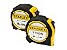 Price comparison product image Stanley Tylon Pocket Tapes 5m/16ft + 8m/26ft (Twin Pack) corrosion resistant, long-life, nylon coated blade, with bi-material case for improved grip