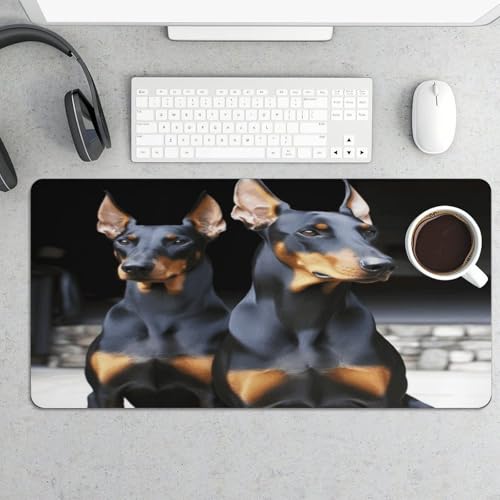Doberman Desk Mat Mouse Pad grande antideslizante miniatura 5