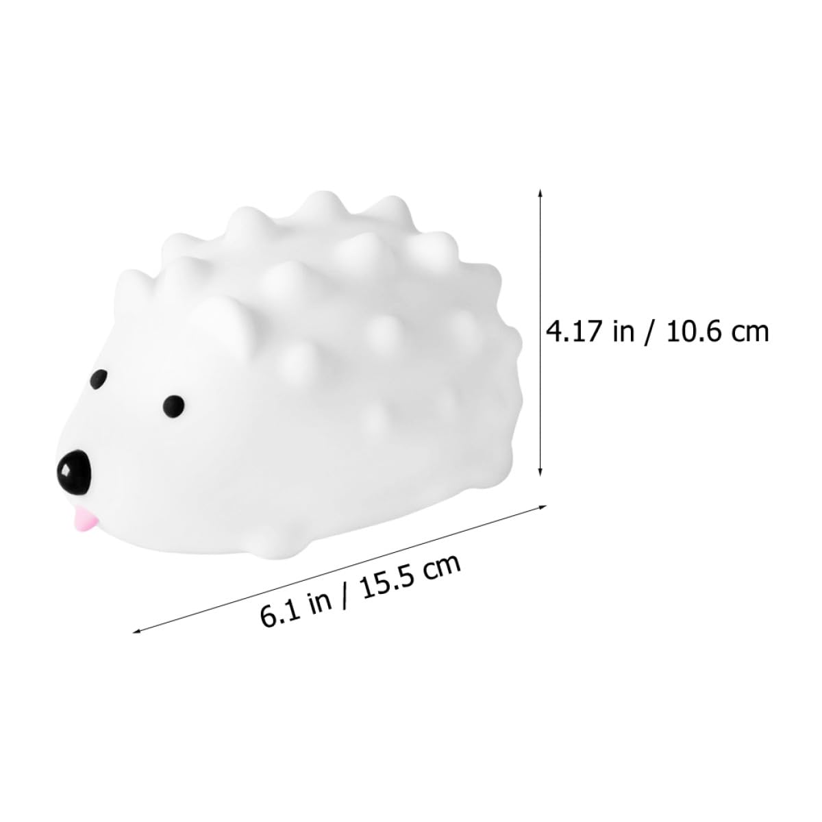 BESPORTBLE Lámpara de Noche USB Sensor Táctil Luz LED Rgb Ajustable Diseño de Erizo de Silicona Suave Lámpara Decorativa para Dormitorio y Habitación Infantil