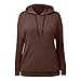 Womens Oversized Hoodies Long Sleeve Hooded Pullover Tops Casual Sweatshirts Knit Sweaters Fall Fashion Outfits Clothes Brown