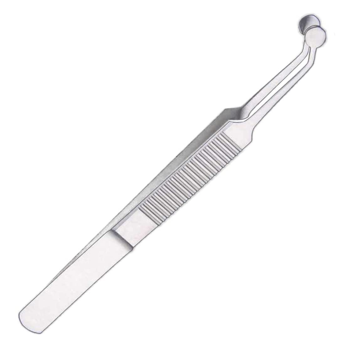 Pinzas de masaje para glándulas de Meibomio en acero inoxidable con placa para párpados