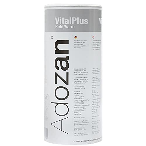Adozan Vital+ Hochkalorisch Eiweiß Protein Pulver & Weight Gainer für Gesunde Gewichtszunahme & Regeneration | 52% Protein, 28% Kohlenhydrate, 15% Fett | Appetitlosigkeit & Muskelaufbau | 1kg