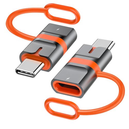 Omivine [Nicht für OTG/Audio] 36W PD Ladekabel Konverter 2 Stück Lightning auf USB C Adapter Lightning (Buchse) auf USB C (Stecker) Ladeadapter für iPhone 17/16/15 Series iPad usw