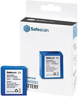 Safescan LB-105 aufladbarer Akku zum mobilen Gebrauch der automatischen Geldscheinprüfer von Safescan - Lithiumbatterie für bis zu 30 Std mobilen Gebrauch der automatischen Falschgeldprüfgeräte