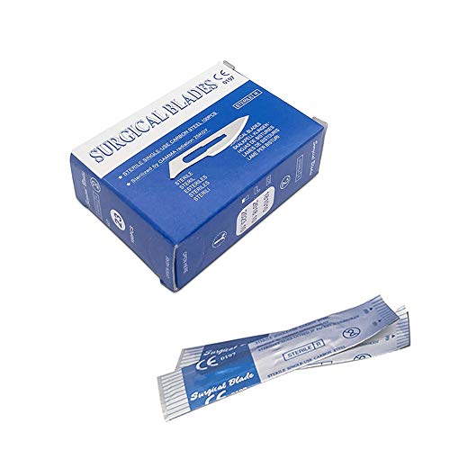 100pcs Lames Chirurgicales Médicales Stériles #23 Pour Le Toilettage Dentaire | Fabrication De Cartes Artisanales | Cutter Podologie Dentaire