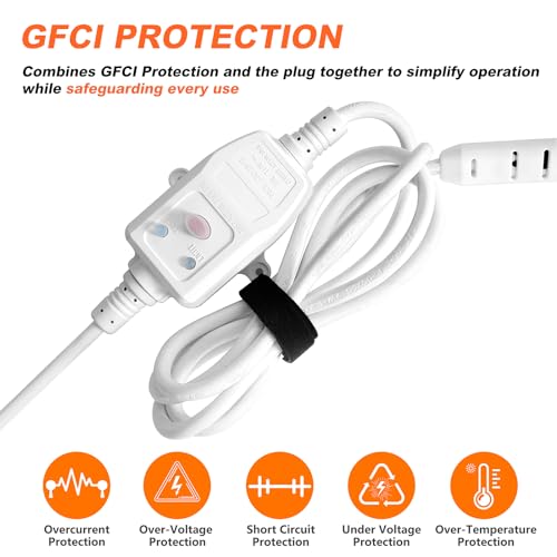 Image of Heated Water Hose for RV with GFCI Protection,Lead-free Heated Drinking Water Hose Anti-freeze Heated RV Small Hose for Home, Garden, Trailer, Lead-free, RV Accessories (25 FT)