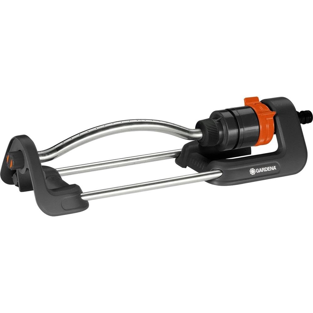 Gardena 18700-36 - Set Aspersor Oscilante Aqua S Adaptable a jardines de 90 a 220M2 Alcance de ancho Hasta 13 metros y de Largo Hasta 17 metros Alcance de Largo regulable Set de 30 unidades