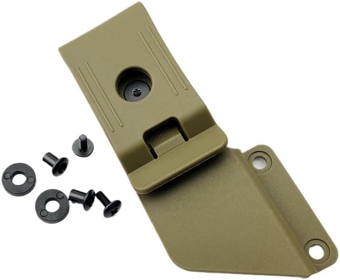 2 Sets Deep Carry Pocket Clip 360° Rotatable Fits for K Sheath Knife Case, Custom Nylon Pocket Clip Belt Clip with 4 Sets Screws