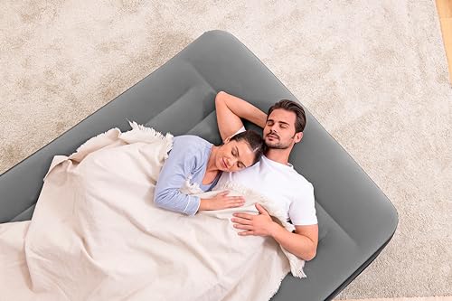 Bestway Luftbett Premium+ Queen-Size 203x152x46 cm mit eingebauter Pumpe