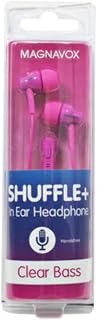 Magnavox MHP4851-PK Ear Buds with Microphone in Pink | Available in Pink, Black, & White | Ear Buds Wired with Microphone | Extra Value Comfort Stereo Earbuds Wired | Durable Rubberized Cable |