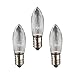 Produktbild hellum 914337 LED Ersatz-Riffelkerze für Lichterketten mit 15+16 Brennstellen/Innen- und Außenbeleuchtung/warmweiß/klar / E10 Sockel / 16 V / 0,1 W / 3 Stück