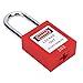 Generic Industrial Safety Locks Key Retention Function Anti False Locking Mechanism, Robust Nylon Material, 10 Pcs Red Safety Padlocks for Worker