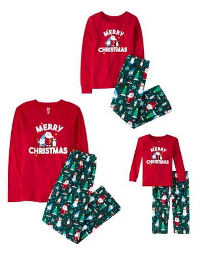 The Children's Place,Unisex Baby,Family Matching, Holiday Pajama Sets, Fleece,Merry Festiviness- Adult,XX-Large - image 1