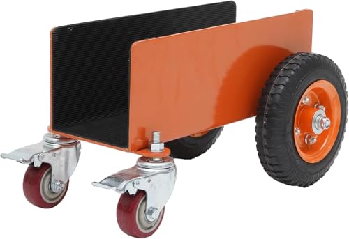 petour Plattenwagen 544 KG Tragfähigkeit Plattenklemmwagen mit Universalrädern Plattenroller für Marmor Holzplatten Türen Fenster