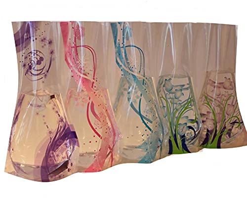 Plastic Foldable Flower Vase 5-Pieces