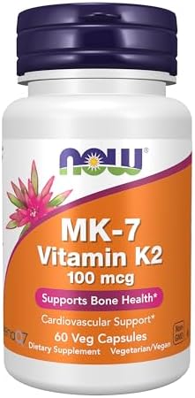 Suplementos NOW, vitamina K2 MK7 100 µg, auxílio cardiovascular*,...