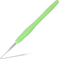 Vista 19 de Gancho de ganchillo de 0.197 in, mango ergonómico para manos artríticas, agujas de tejer extralargas para principiantes e hilo de ganchillo