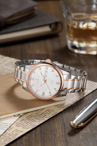 Image of London Fog Carnaby Collection Analog Watch for Men with Round Dial, Day & Date Display, Quartz Movement, Stainless Steel Strap & Water Resistant