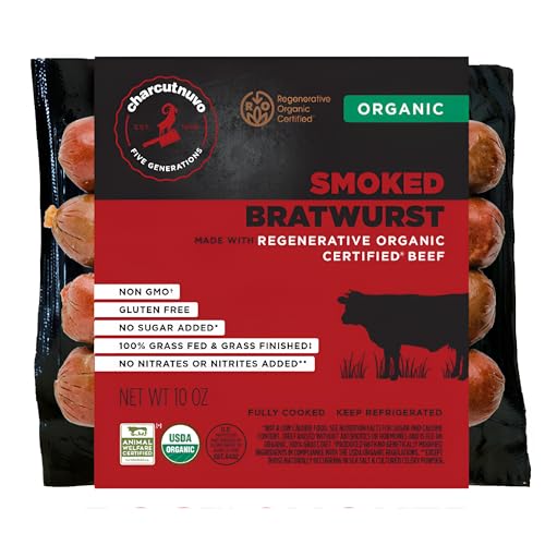 Charcutnuvo ROC™ Smoked Bratwurst Made with Beef - 10oz Naturally Smoked Sausage
