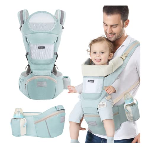 Mochila Bolsa Canguru Ergonômico Para Bebê Premium Portador Carregador de Bebê 3 Em 1 Alça Ajustável