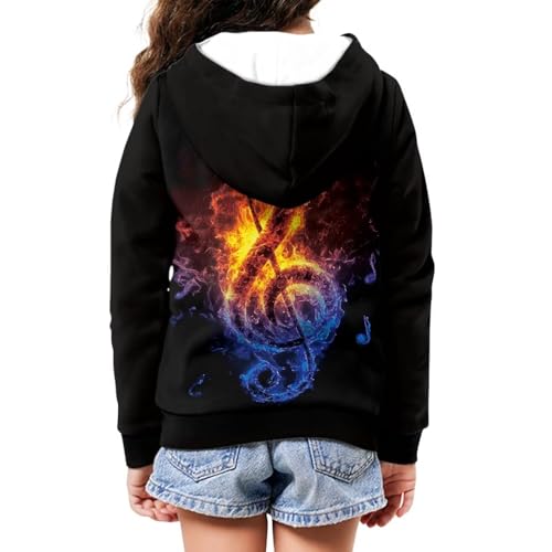 Image of Zipper Hoodie for Kids Full Zip Up Sweatshirt Active Coat Hooded Pullover with Pockets Size 6-16 Boys Girls