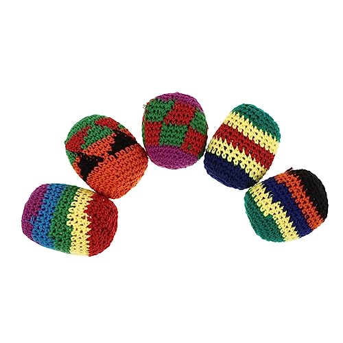 Happyyami 5piezas Bolsas De Hilo Balones De Hacky para Patear Juguetes Interactivos Infantiles