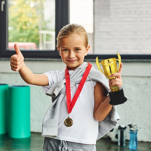 Didiseaon De Troféu Dourado Troféus Grandes De Plástico 22Cm Para Escritório Esporte Prêmio Vencedor