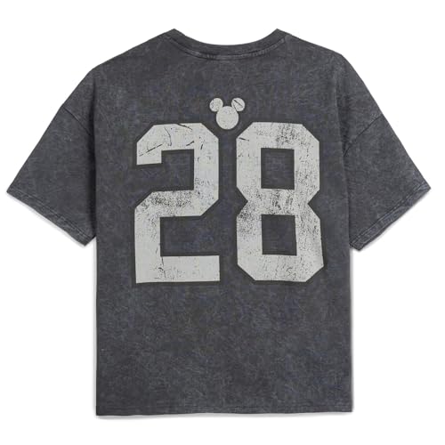 Disney Mickey Mouse French Terry Drop Shoulder Vintage T-Shirt Adult Sizes (X-Small - 2XL)2