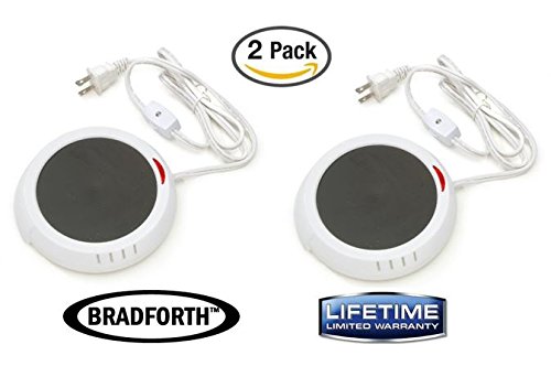 Bradforth - Set of 2 - Candle/Coffee Warmer, Big Surface