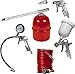 Price comparison product image Einhell Metal Air Tool Accessory Set | 5 Pc Compressor Air Tools With Quick Coupling - Airbrush Kit, Spray Gun, Blow-Out Gun, 4M Compressed Air Hose, Tyre Pressure Gauge And Inflator