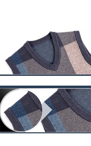 Men's Wool V-Neck Warm Pullover Vest2
