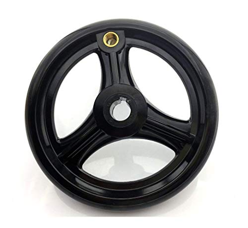 Yxq 4.9 Inch Dia Hand Wheel With Revolving Handle 3 Spoked, 12Mm Center Hole Diameter #TOP3