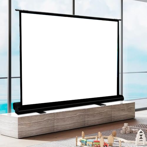 Pantalla retráctil portátil para proyector 50" 16:9 miniatura 1