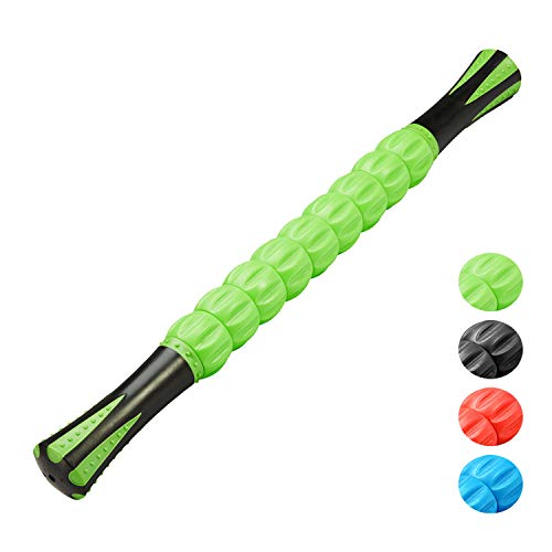 REEHUT Roller de Massage 18 Pouces Tissulaire Profond Thérapeutique, Soulage Les Muscles Douloureux, Prévient Les Blessures, Améliore la Mobilité et la Circulation, Vert