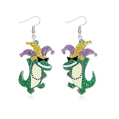 A1:Mardi Gras Earrings