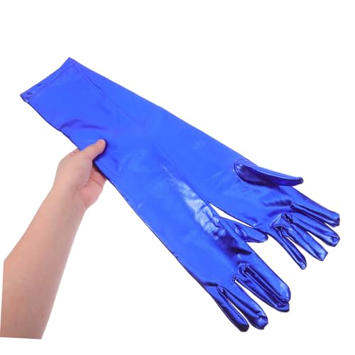 1 Pair Elbow Metallic Gloves for Women High Gloss Formal Evening Accessories for Parties Prom and Cosplay Events Stretchy and Comfortable Design4
