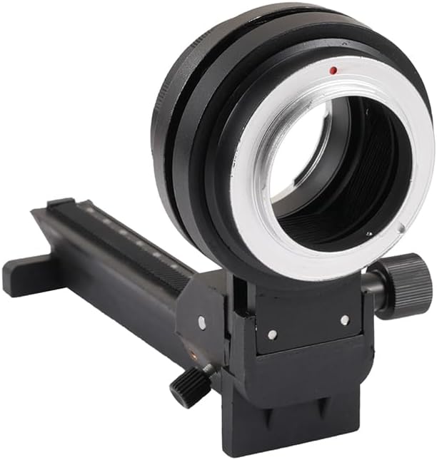 FEICHAO Macro Bellows Camera Lens Support Holder Extension Tube Compatible with FX Lens (Single-Track)